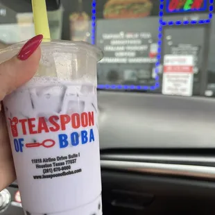 24 oz. Taro Coconut Cream Tea was good!