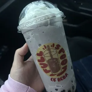 Cookies and cream smoothie (with tapioca)