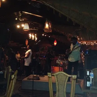 The band in action