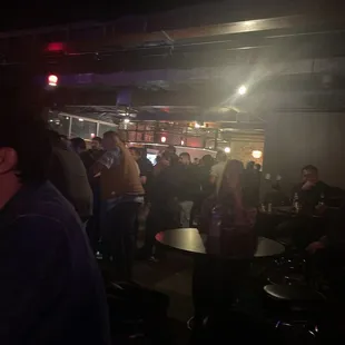 Waiting for the concert to start