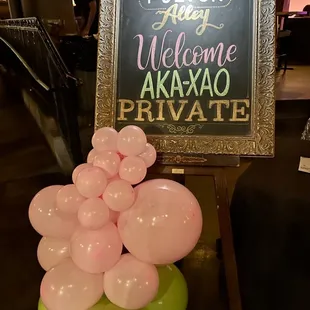 Welcome sign of our event!