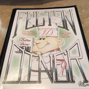 Fulton Diner menu!