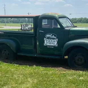 Old truck out front