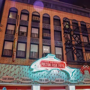 the front of the building