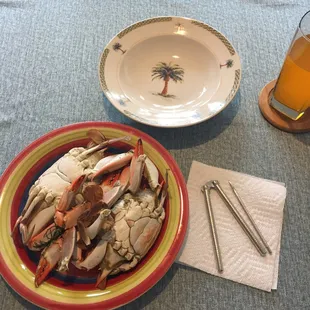 My little crab lunch. I love FRESH seafood!!