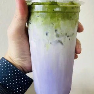 Ube Matcha Latte