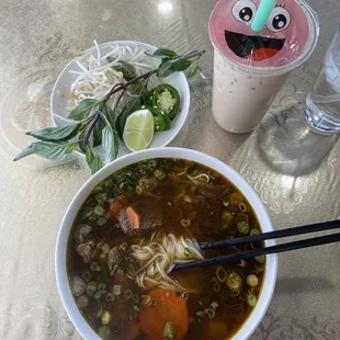 Beef stew noodle soup + winter melon MT