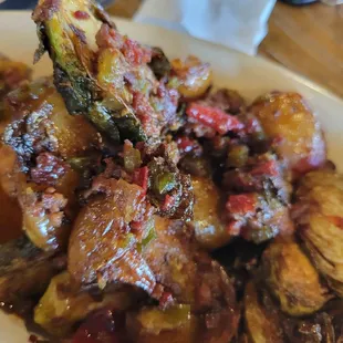 Concannon potatoes...only way I'll eat brussel sprouts