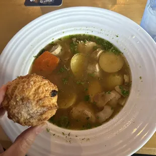 Irish Soda Muffin with Dublin Chicken Coddle