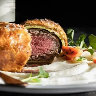 Beef Wellington at Ramsay&apos;s Kitchen Restaurant at Harrah&apos;s Las Vegas
