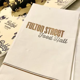 a menu for fulton street food hall