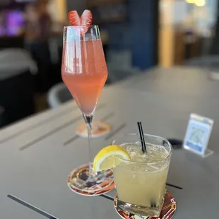 Seasonal valentines cocktail , and the Eastern Liberties cocktail. LOVE their patio winter and summer!