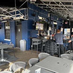 Enclosed winter patio