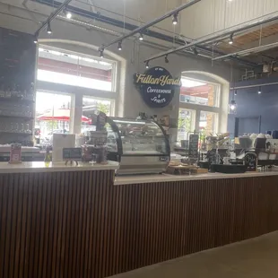 the interior of the store