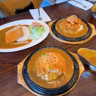 TC3. Fried Shrimp Teppan Curry