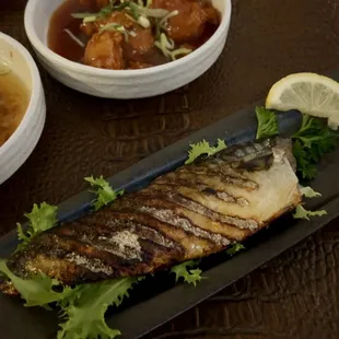 Karaage chili &amp; Saba Shioyaki