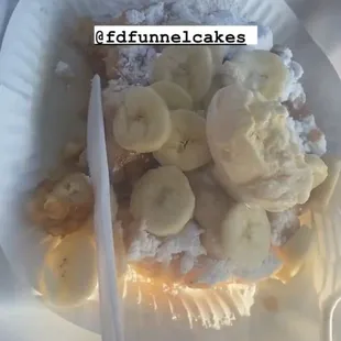 Banana Split w/ a side of vanilla ice cream!