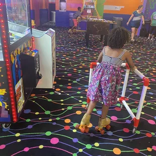 Part of the arcade area