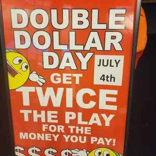 Today only deals :) load your fun factory card and receive double the amount in fun factory credits