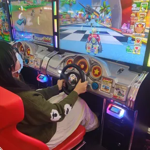 My daughter having fun