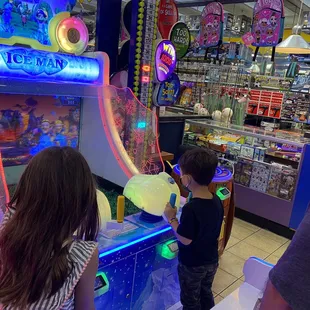 Ice Man game shoots water.