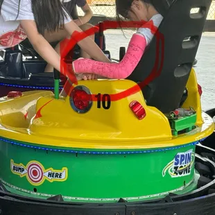 "Be free from broken bones" (taken after the ride had ended)