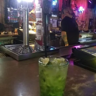 Friendly Bartender :-)   Midori Melon &amp; Soda