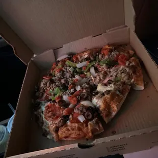 a pizza in a box