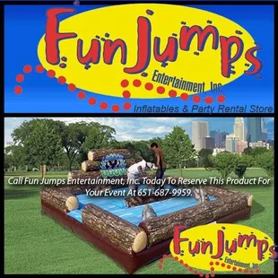 Log Roll Inflatables Minnesota Rental