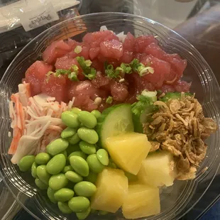 Great textures and flavors especially when you add spicy Mayo and teriyaki sauce!
