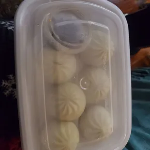 Steamed beef and onion bao