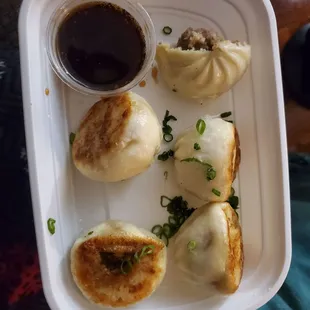 Pan fried pork bao