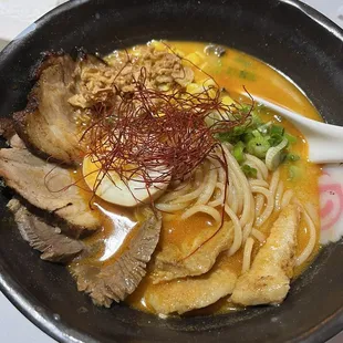 Traditional ramen spicy (wasn't even slightly spicy) but was very good!