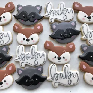 Woodland creature baby shower