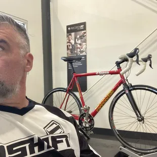 I actually took off my mask and held my breath for this pic.   My brow is permanently furrowed.