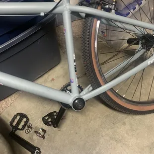 Pedal fell off.