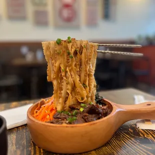 Beef Scallion Flying Noodle