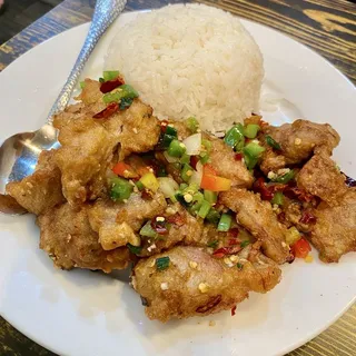 Salt & Pepper Pork Chop RIce