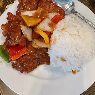 Sweet & Sour Pork Rice
