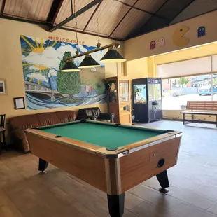 a pool table