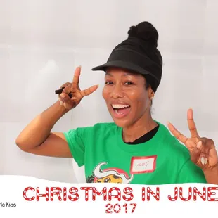 Even Christmas in June gets a photo booth
