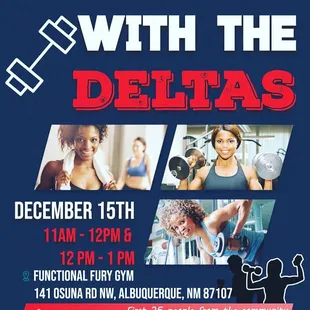 Get the sorority together. Fitness is always a good way.