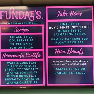 Menu part 1