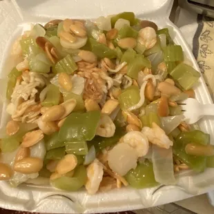 Shrimp chop suey chow mein