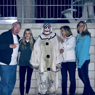 Scary people walking around, fun place to go.