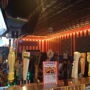 the inside of a funhouse