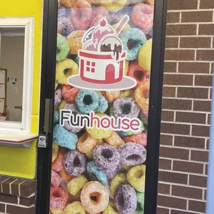 the front door of a store