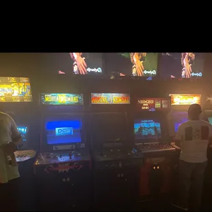 people playing video games