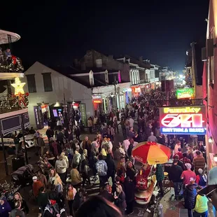 Balcony view on NYE about 45 minutes before midnight
