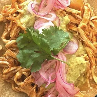 Tinga taco full of flavor!